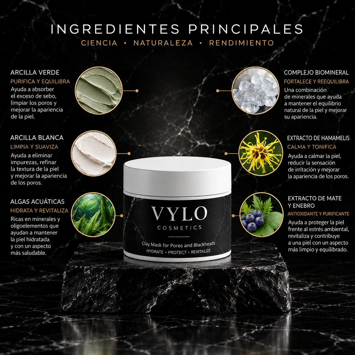 Mascarilla de Arcilla para Poros y Puntos Negros